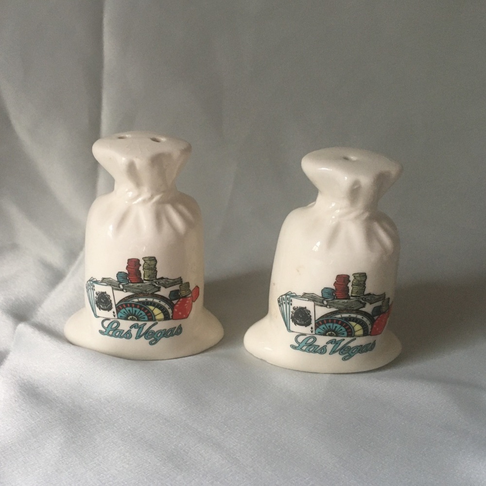 Las Vegas Vintage Clay Handcrafted S+P Shakers